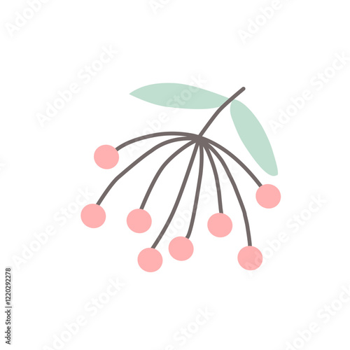Autumn theme icon illustration