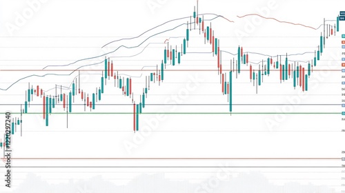 Stock Market Candlestick Chart Analysis: Technical Indicators and Price Action photo