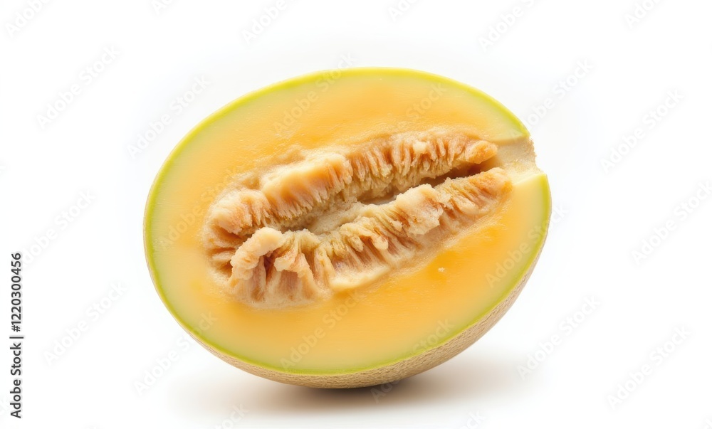 Fresh slice of juicy cantaloupe melon Fresh slice of juicy cantaloupe melon