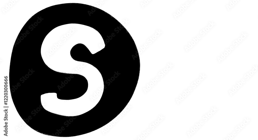 S Alphabet Hand Drawn Style And Monochrome Design Font Design S Alphabet Hand Drawn Style And Monochrome Design Font Design