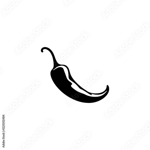 Chili Pepper silhouette vector illustration