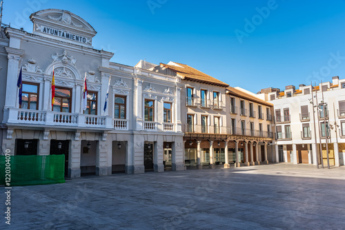 Guadalajara City Hall in the center of the city, seat of the municipal government, Castilla la Mancha. photo