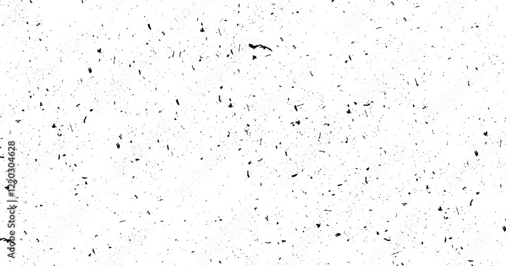 Distressed black texture. Dark grainy texture on white background. Dust overlay textured. Grain noise particles. Rusted white effect. Vector illustration, EPS 10. Distressed black texture. Dark grainy texture on white background. Dust overlay textured. Grain noise particles. Rusted white effect. Vector illustration, EPS 10.