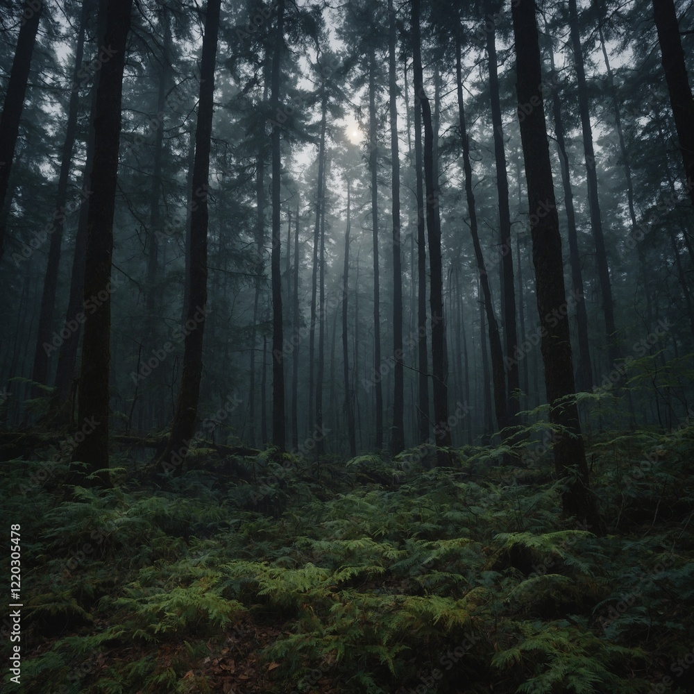 Fototapeta premium Write about a place in the forest where time seems to stand still.