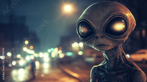 Aliens macrocosm at night