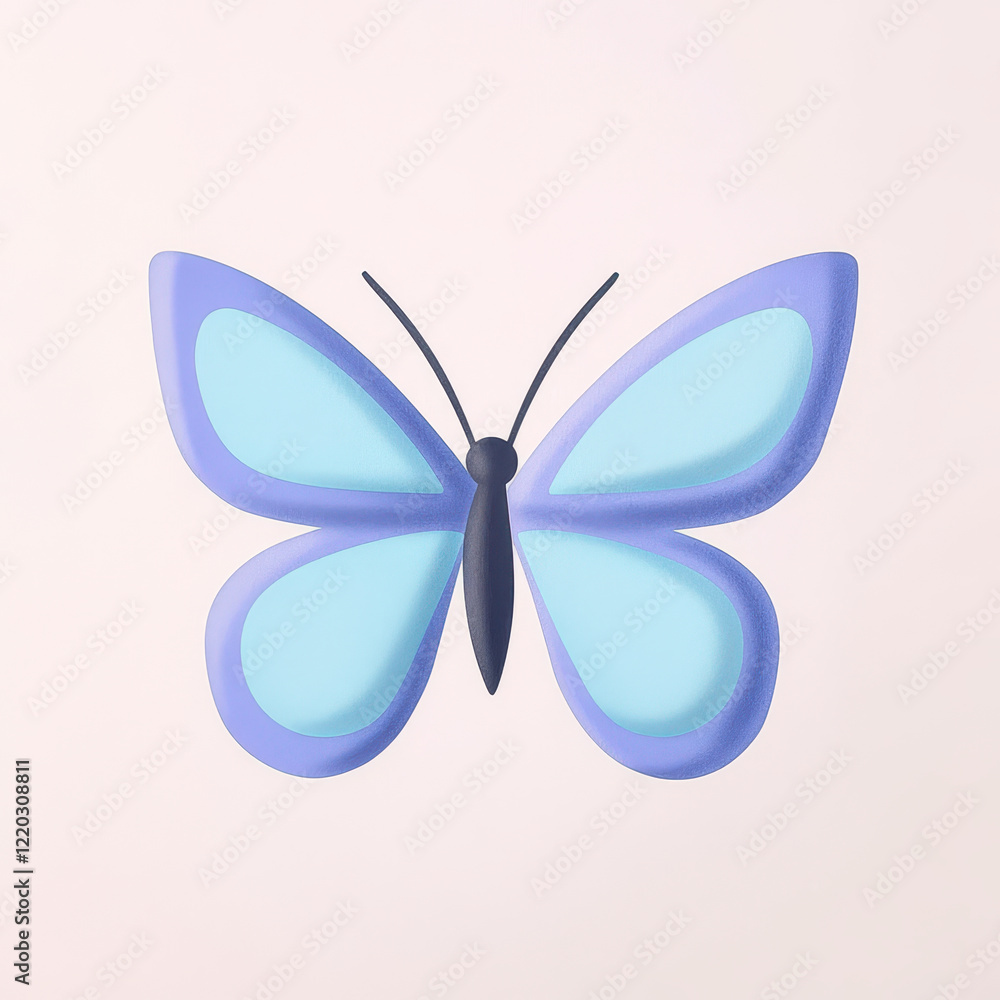 colorful butterfly with intricate wings in blue and purple hues colorful butterfly with intricate wings in blue and purple hues