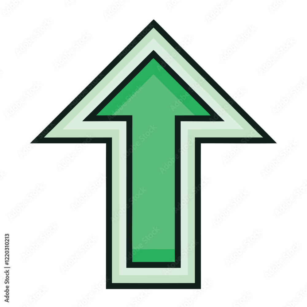 Growth Arrow Icon Vector Art Illustration Design for Business Success Growth Arrow Icon Vector Art Illustration Design for Business Success