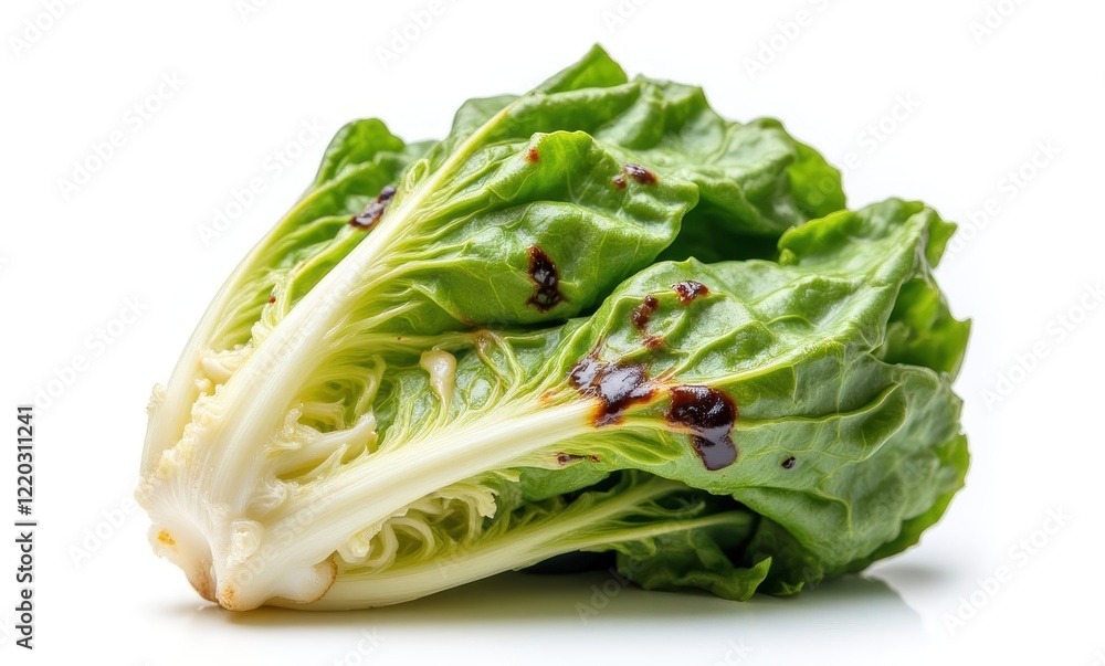 Fresh green lettuce on white background Fresh green lettuce on white background