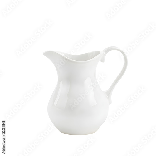 Wallpaper Mural milk pitcher or creamer isolated on white background. Torontodigital.ca