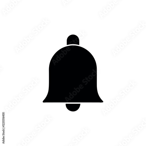 Minimalist Notification Bell Icon – Clean Alert Symbol Design
