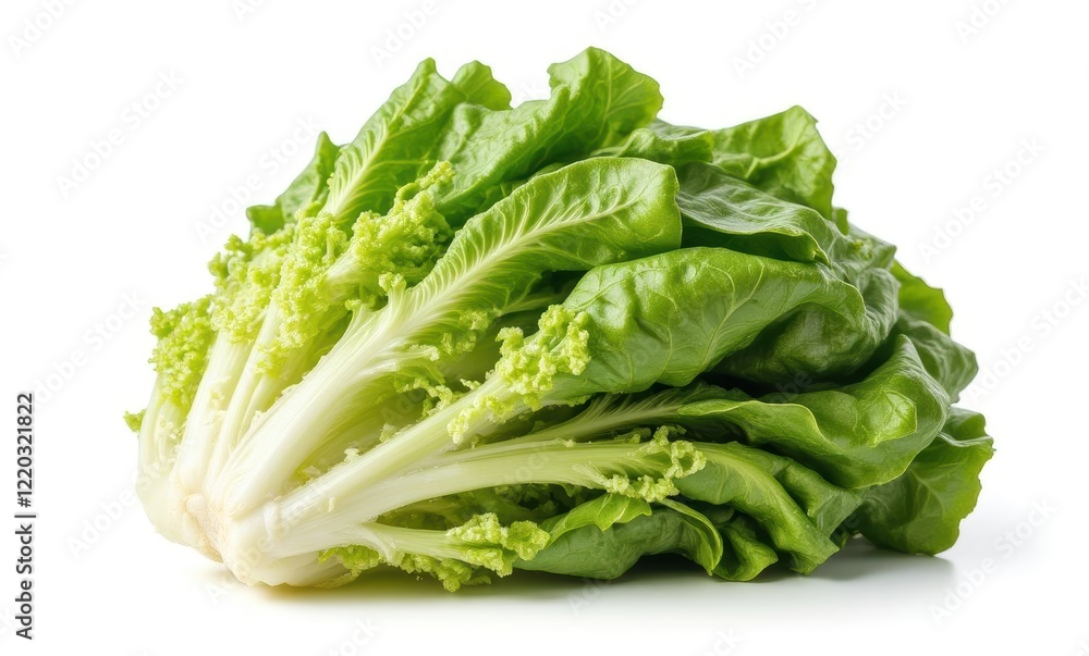 Fresh green lettuce on a white background Fresh green lettuce on a white background