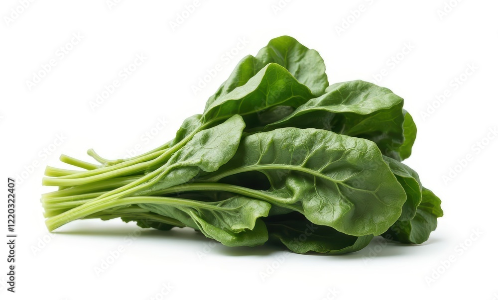 Fresh spinach leaves on display Fresh spinach leaves on display