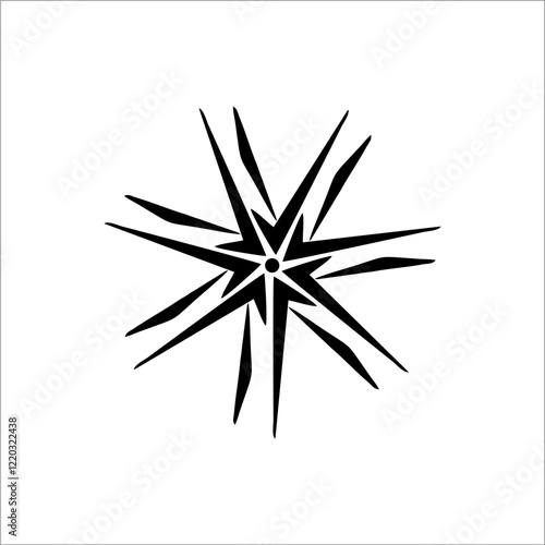 Abstract black and white mandala ornamental pattern. Hal ini dapat digunakan sebagai desain grafis 