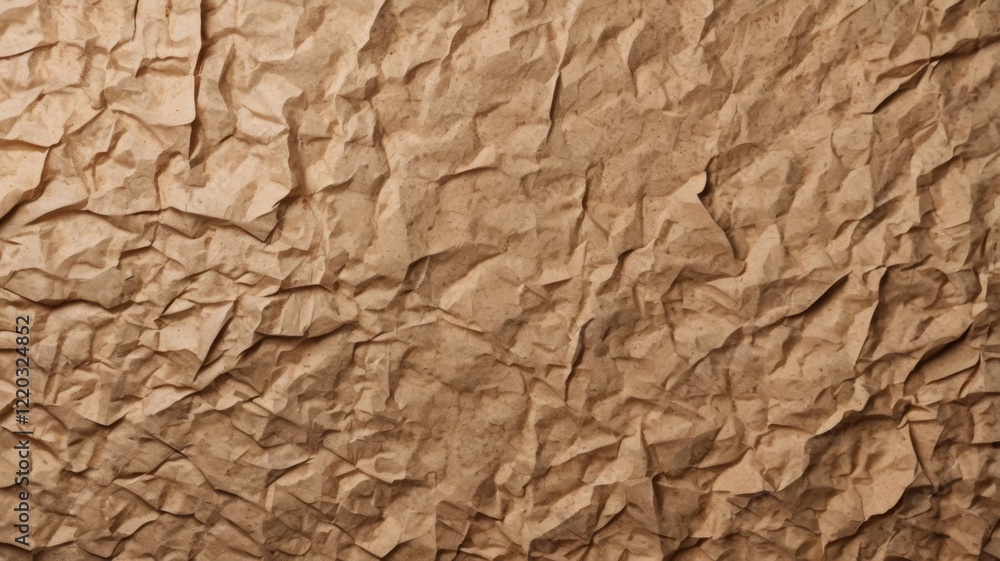 A textured paper background in a soft coffee mousse color, slightly crumpled and aged. A textured paper background in a soft coffee mousse color, slightly crumpled and aged.
