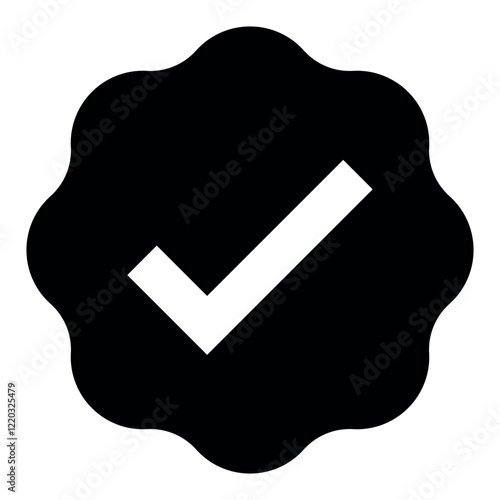 verified sign symbol vector icon