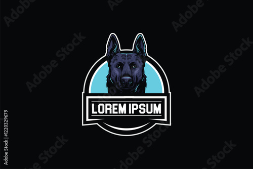 German Shepard cartoon character vector image