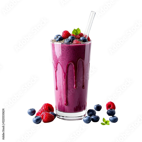 smoothie with blueberries