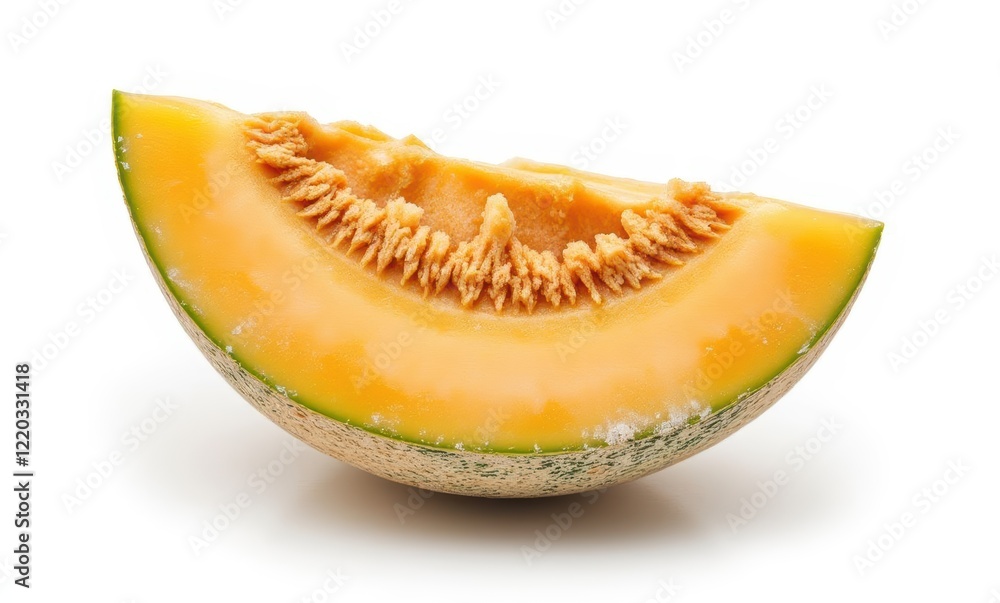 Fresh slice of ripe cantaloupe melon Fresh slice of ripe cantaloupe melon