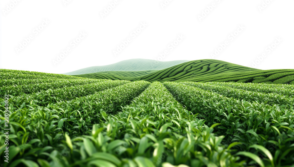 Green Tea Plantation in High Definition Green Tea Plantation in High Definition