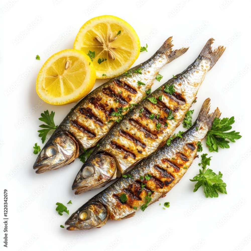 Grilled Sardines with Lemon 