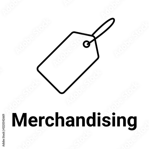 Merchandising Icon. Retail and Product Labeling Illustration for Marketing Concept.