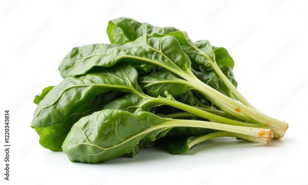 Fresh green spinach leaves on white background Fresh green spinach leaves on white background