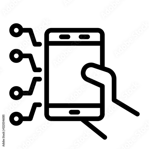 News Icon Outline Style