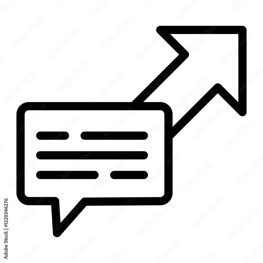 Send Message Icon Outline Style Send Message Icon Outline Style