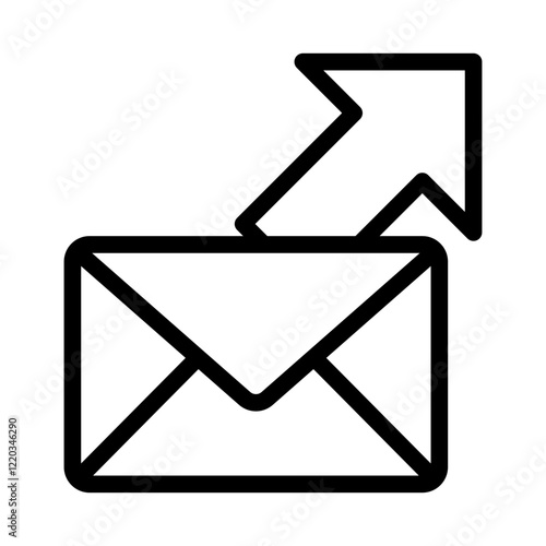 Send Email Icon Outline Style