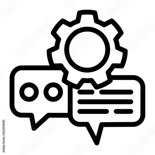 Communication Tools Icon Outline Style