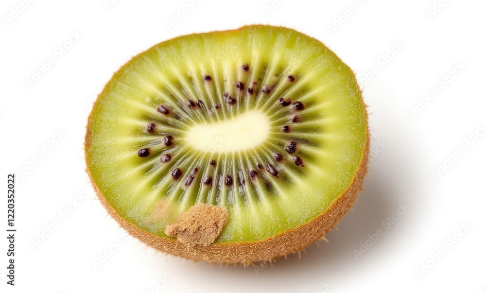 Freshly sliced kiwi fruit