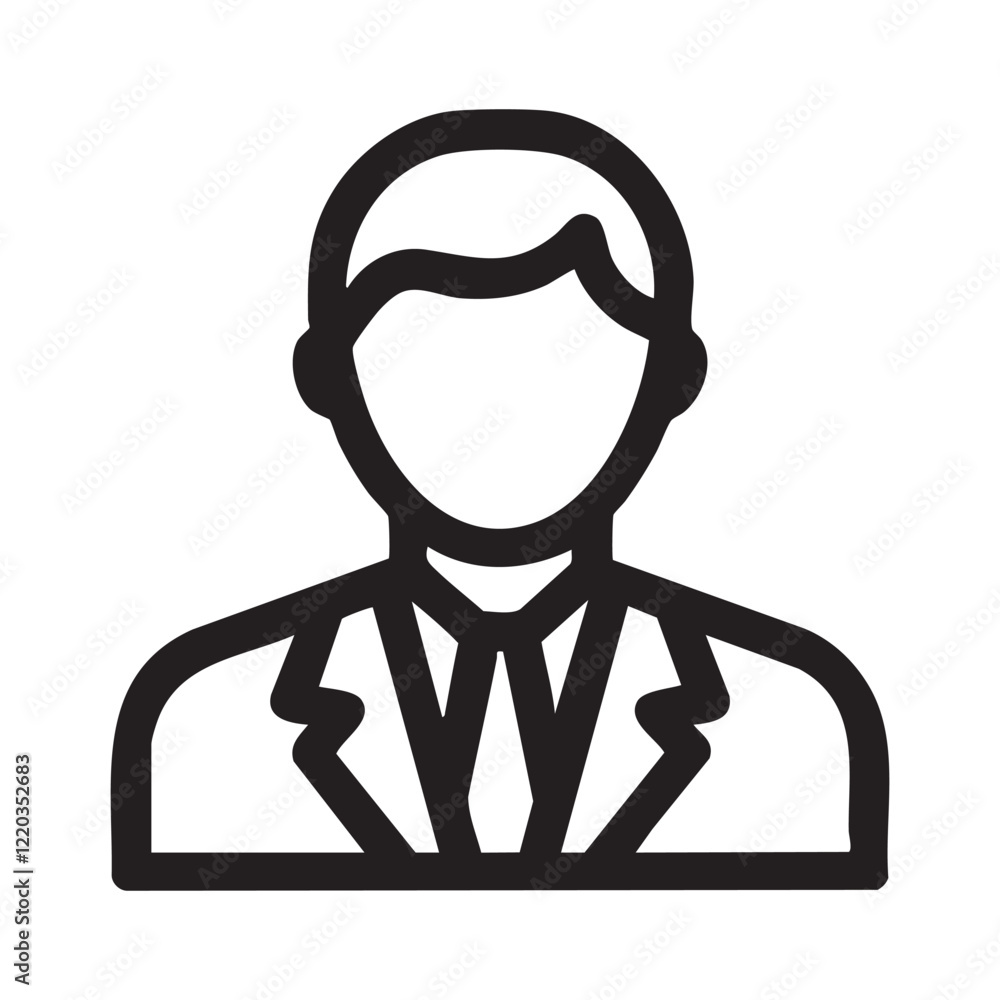 Business Professional Avatar Icons Set in Formal Attire - Vector Graphics Business Professional Avatar Icons Set in Formal Attire - Vector Graphics