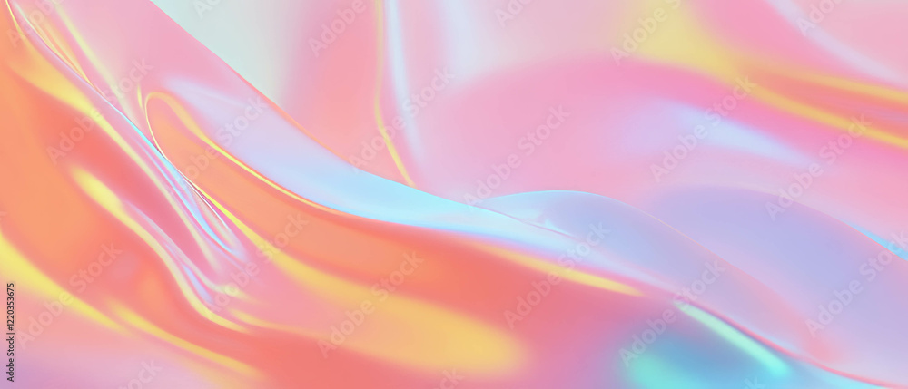 Obraz premium Dynamic abstract background featuring 3D data visualizations with smooth patterns