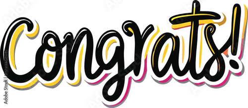 congratulations card with confetti