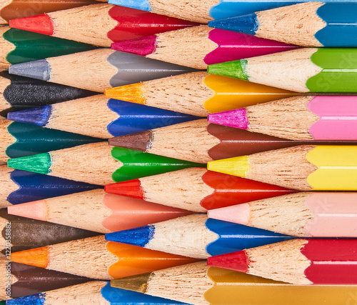 色鉛筆のクローズアップ