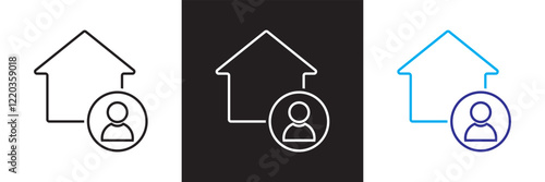 Workshop icon set.  isolated on white and black background. vector illustration. EPS10
