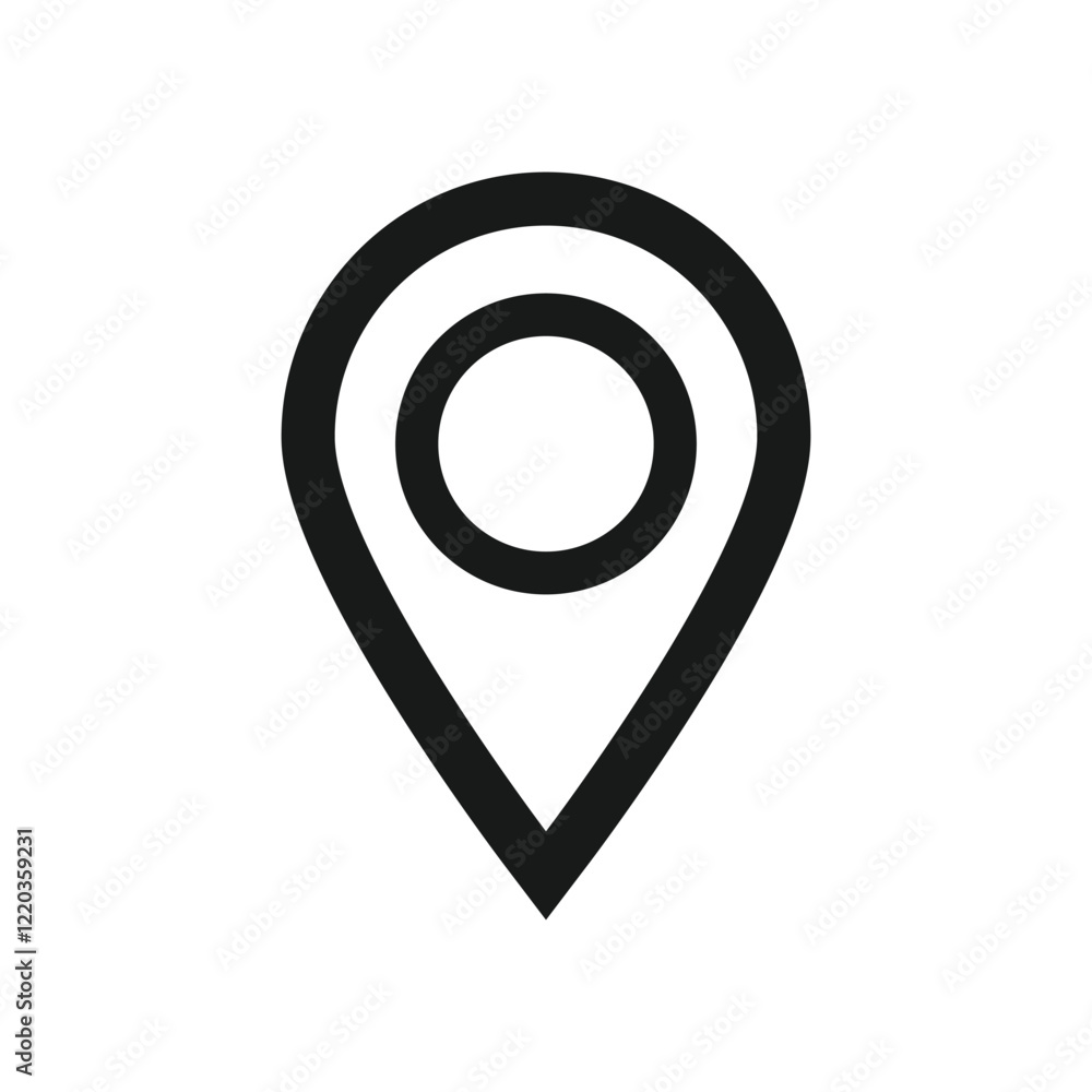 Location icon map pointer pin sign symbol vector illustration Location icon map pointer pin sign symbol vector illustration