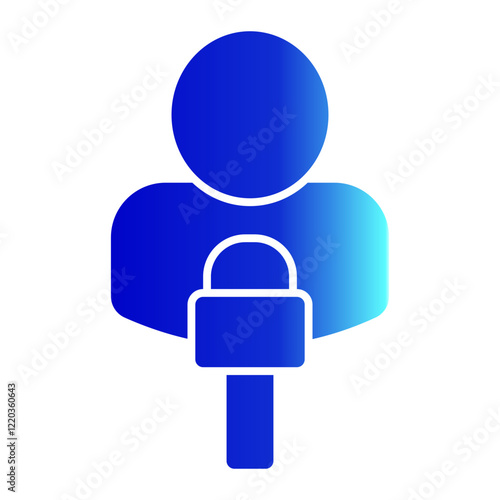 Reporter Icon with Glyph Gradient Style