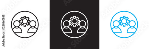 Workshop icon set.  isolated on white and black background. vector illustration. EPS10