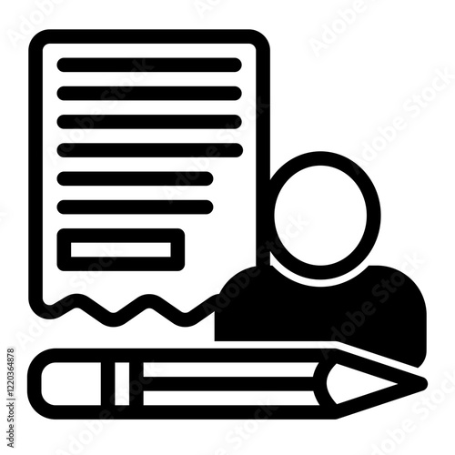 Copywriter Icon Mixed Style for Communication Pack Icon Themes
