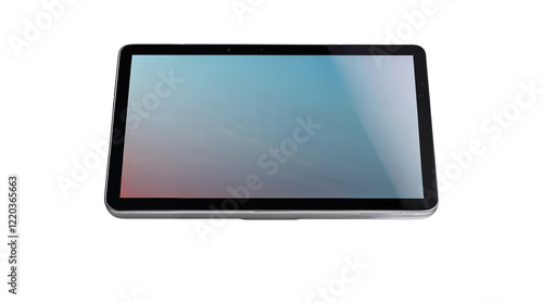Obraz na płótnie Tablet pc screen isolated on white, transparent. Empty display