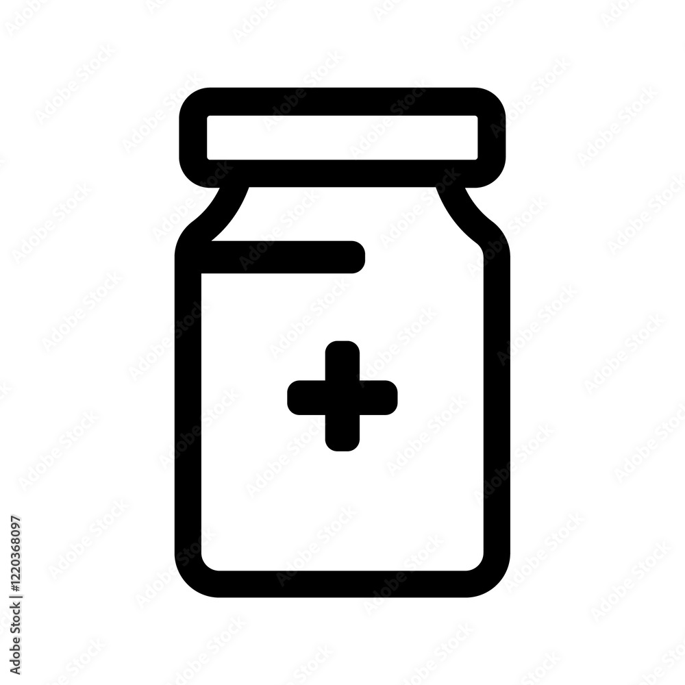 medicine bottle icon black with outine style medicine bottle icon black with outine style