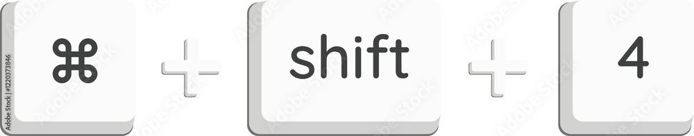 Obraz premium command +shift + 4