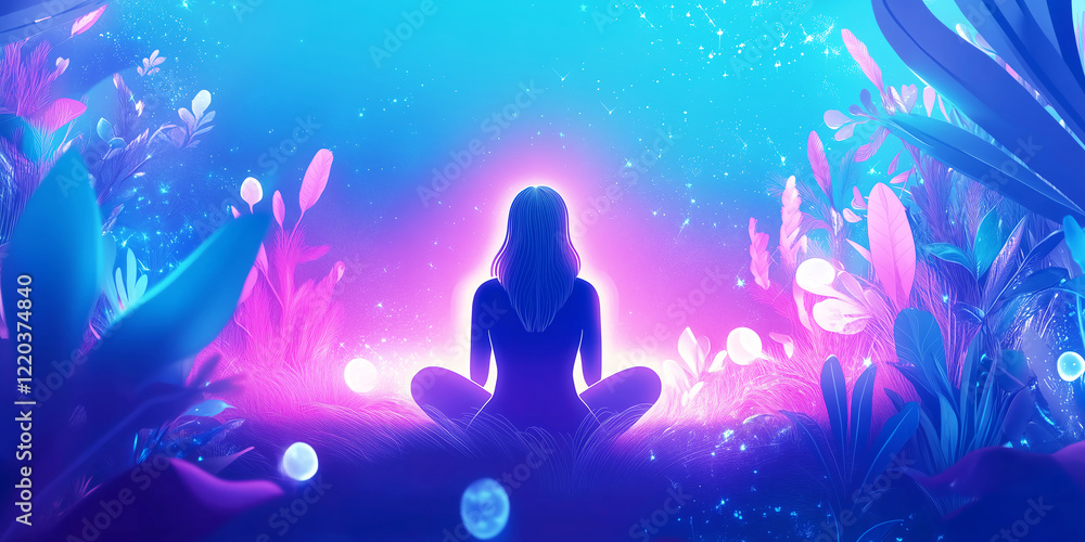 A glowing healthcare platform connecting mental health professionals with patients for timely support A glowing healthcare platform connecting mental health professionals with patients for timely support
