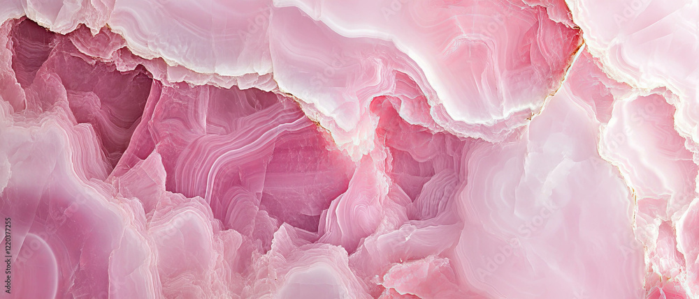 Close-up view of pink onyx texture with intricate patterns and soft hues Close-up view of pink onyx texture with intricate patterns and soft hues