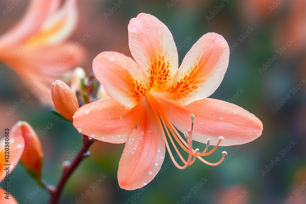 Fototapeta premium Delicate Pink Flower in Bloom