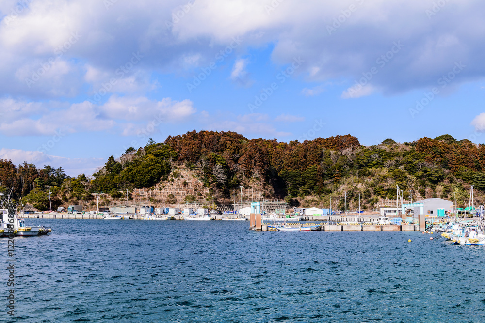 Obraz premium 宮城 出島と出島大橋をめぐる 