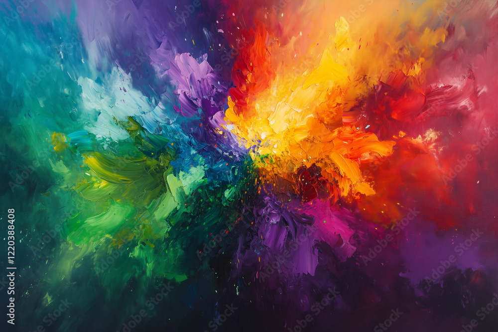 Vibrant Color Explosion Abstract Art Vibrant Color Explosion Abstract Art