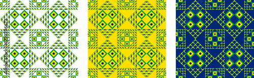 brazilian pattern set for decoration. vector illustration