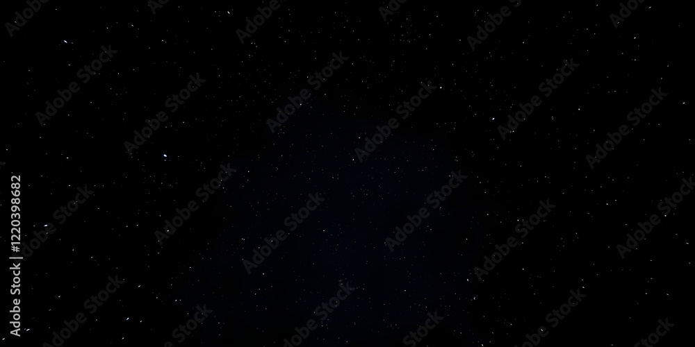 Fototapeta premium Night sky with stars sparkling on black background